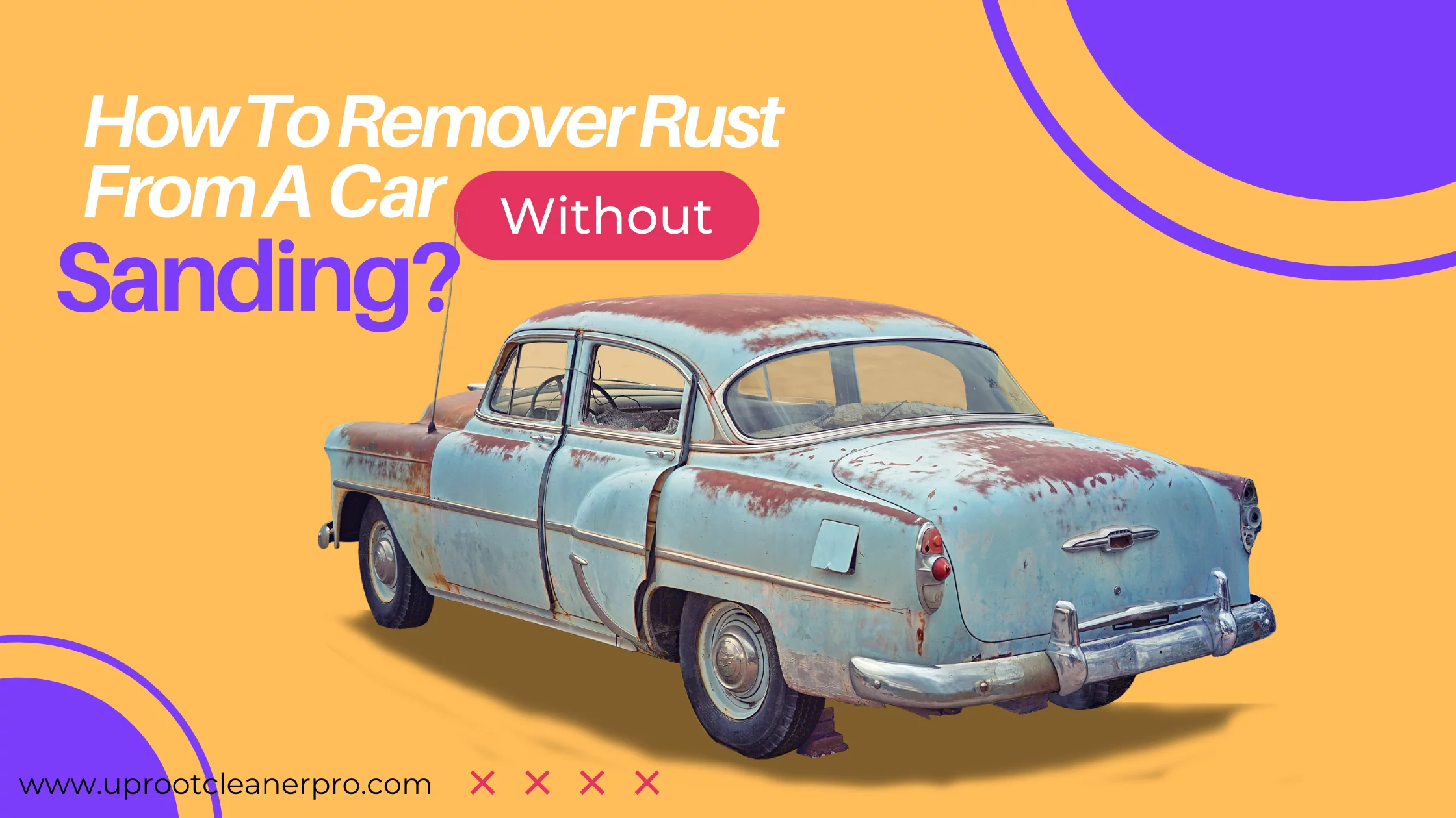 how remover rust from a car mwithout sanding