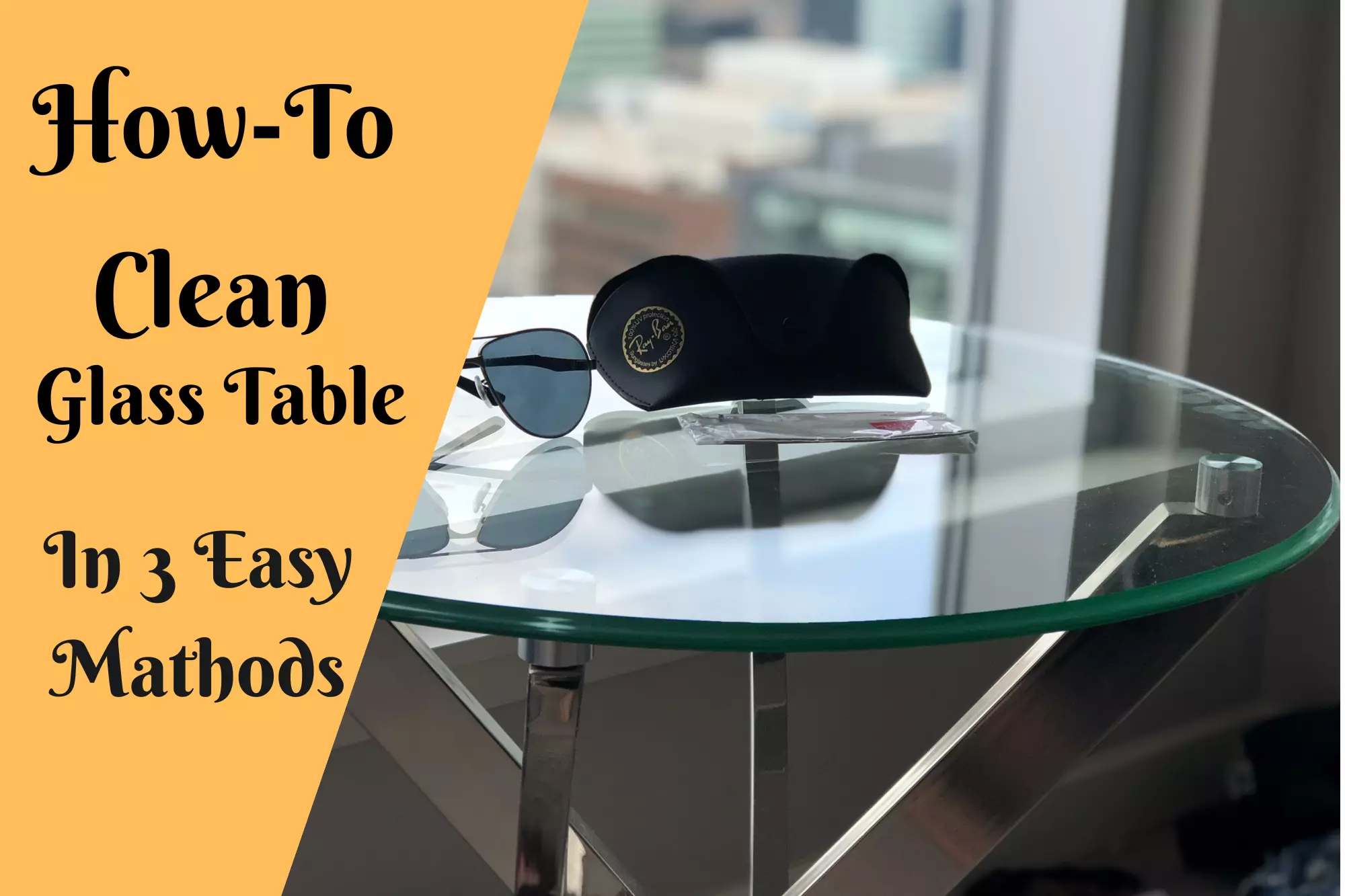 how to clean glass table