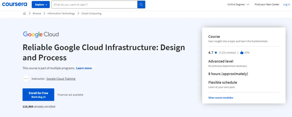 Uproot Cleaner Pro Reliable Google Cloud Infrastructure Design and Process Coursera